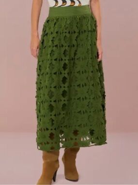 Farm Rio Richelieu midi skirt